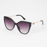 Wholesale oversize Cateye Sunglasses Gradient Lenses Gold Dog Detail Assorted Co