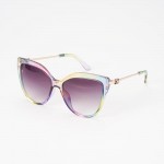 Wholesale oversize Cateye Sunglasses Gradient Lenses Gold Dog Detail Assorted Co