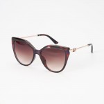 Wholesale oversize Cateye Sunglasses Gradient Lenses Gold Dog Detail Assorted Co
