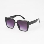 Wholesale oversize Square Sunglasses Rhinestone Detail Assorted Colors UVA UVB P