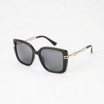 Wholesale oversize Square Cateye Sunglasses Gold Chain Link Detail Assorted Colo