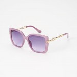 Wholesale oversize Square Cateye Sunglasses Gold Chain Link Detail Assorted Colo