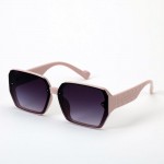 Wholesale oversize Square Sunglasses Quilted Leg Detail Assorted Colors UVA UVB