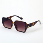 Wholesale oversize Square Sunglasses Quilted Leg Detail Assorted Colors UVA UVB
