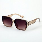 Wholesale oversize Square Sunglasses Quilted Leg Detail Assorted Colors UVA UVB