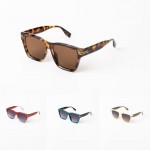 Wholesale square Sunglasses Gold Stripes Detail Assorted Colors UVA UVB Protecti