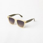 Wholesale square Sunglasses Gold Stripes Detail Assorted Colors UVA UVB Protecti