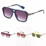 Wholesale retro Square Aviator Sunglasses Assorted Colors UVA UVB Protection Ant