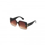 Wholesale oversize Square Sunglasses Gradient Frame Gold Detail Assorted Colors