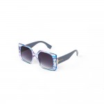 Wholesale oversize Square Sunglasses Gradient Frame Gold Detail Assorted Colors