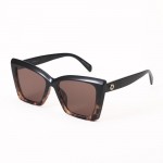 Wholesale cateye Sunglasses Gold Detail Assorted Colors UVA UVB Protection Anti