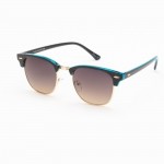 Wholesale retro Metal Rim Tortoise Shell Square Sunglasses Assorted Colors UVA U