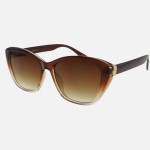 Wholesale square Gradient Cat Eye Sunglasses Metal Temple Detail Pack Frame Mate