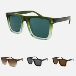 Wholesale large Square Ombre Sunglasses Pack Frame Material Plastic Lens Materia