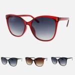 Wholesale rounded Cat Eye Sunglasses Pack Frame Material Plastic Lens Material P