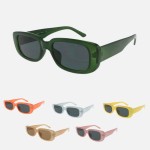 Wholesale slim Rectangular Sunglasses Pack Frame Material Plastic Lens Material