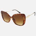 Wholesale butterfly Sunglasses Metal Temple Pack Frame Material Plastic Lens Mat