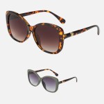 Wholesale oversize Square Sunglasses Gold Detail Pack Assorted Colors UVA UVB Pr