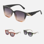 Wholesale two Square Sunglasses Pack Assorted Colors UVA UVB Protection Anti Scr
