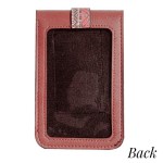 Wholesale aztec print cross body bag clear phone window W L strap