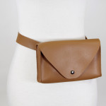 Wholesale faux leather fanny pack magnetic closure W H Belt PU