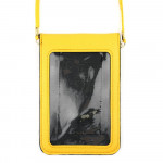 Wholesale faux leather cross body bag inside pocket snap closure clear back pock