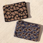 Wholesale quality Seed Beaded Leopard Print Crossbody Zipper closure One inside