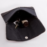 Wholesale quality Seed Beaded Leopard Print Crossbody Clutch Open lined inside