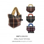 Wholesale do Everything Love Plaid Knit Tote Handbag Polyester H W D Handles