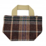 Wholesale do Everything Love Plaid Knit Tote Handbag Polyester H W D Handles