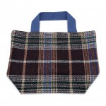 Wholesale do Everything Love Plaid Knit Tote Handbag Polyester H D Handles