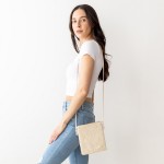 Wholesale knit Envelope Crossbody Handbag Thin Leather Strap Zipper Closure Line
