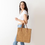 Wholesale knit Tote Bag Removable Leather Handles Lined Inside Zipper Closure Th