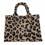 Wholesale leopard Print Mini Satchel Handbag Matching Shoulder Strap Polyester H