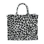 Wholesale leopard Print Structured Handbag Inside Pocket Magnetic Snap Closure P