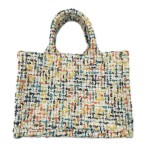Wholesale tweed Mini Satchel Handbag Matching Shoulder Strap Polyester H W Handl