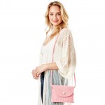 Wholesale knit Envelope Crossbody Handbag Pearl Magnet Closure Strap Drop L L H