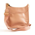 Wholesale solid Color Leather Handbag Matching Strap Magnetic Closure One Outer