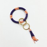 Wholesale beaded Key Ring Beaded Tassel Accent Diameter Removable Tassel