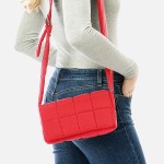 Puffy Quilt Stitch Cross Body Handbag With Adjustable Buckle Strap

- Magnetic Flap Closure
- Two Inner Pockets: One Zipper Closure / One Open
- Approximately 9" L x 4.5" T x 2.5" D
- Strap Drop Adjustable 14" - 22" L