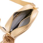 Wholesale solid Color Leather Handbag Matching Strap Tassel Keychain Lined Insid