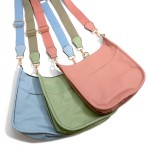 Wholesale solid Color Leather Handbag Matching Strap Magnetic Closure One Outer
