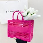 Wholesale basket Weave Jelly Beach Bag Washable Hand Wash L T W PVC