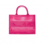 Wholesale basket Weave Jelly Beach Bag Washable Hand Wash L T W PVC