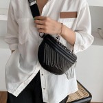 Wholesale studded Faux Leather Quilt Stitch Cross Body Sling Bag Ball Chain Tass