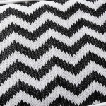 Wholesale zig Zag Straw Sling Belt Bag Leather Trim Adjustable Buckle Cross Body