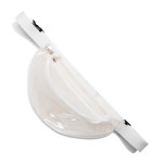 Wholesale transparent Waterproof PU Fanny Pack Full Zip Closure Two Pockets Adju