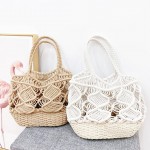 Wholesale crocheted Beach Bucket Handbag Top Handles Unlined H W