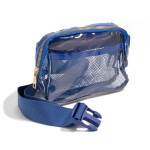 Wholesale clear Cross Body Belt Bag Full Zipper Closure One Main Body Pocket Int