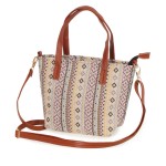 Western Diamond Print Crossbody Purse 

- Full Zipper Closure
- Lined Body With 1 Open Internal Pocket
- Removable / Adjustable Crossbody Strap
- Approximately 9"W X 6" T X 3.5" D
- Crossbody Drop 13-26" L
- Handle Drop 4" L
- 100% Polyester 
